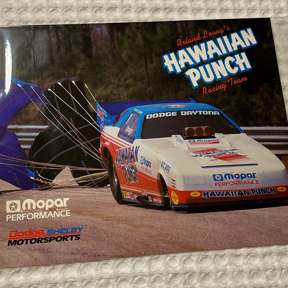 Roland Leong's "Hawaiian Punch" 8x10 Promo Mopar Dodge Motorsports Vintage